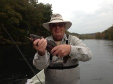 Jim's first rainbow on fly rod - 10/21/13
