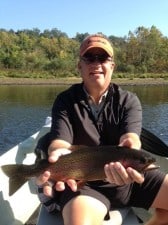 Mike with 18" rainbow - 10/11/13
