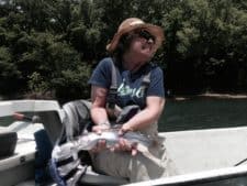 1st time with fly rod, 1st time holding fish!