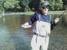 Doug with 1st on fly rod - 9/29/16